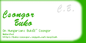 csongor buko business card